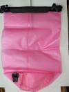 Mεγάλη Ρόζ Διαφανή αδιάβροχη Πλαστική Τσάντα Ωμου  (OEM)